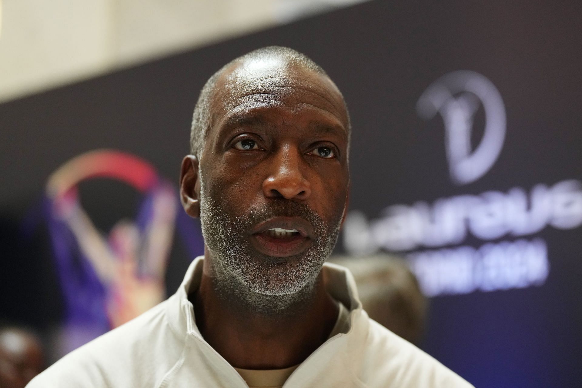 Michael Johnson speaks during the Laureus World Sports Awards in Madrid, Spain. (Photo by /Getty Images for Laureus)