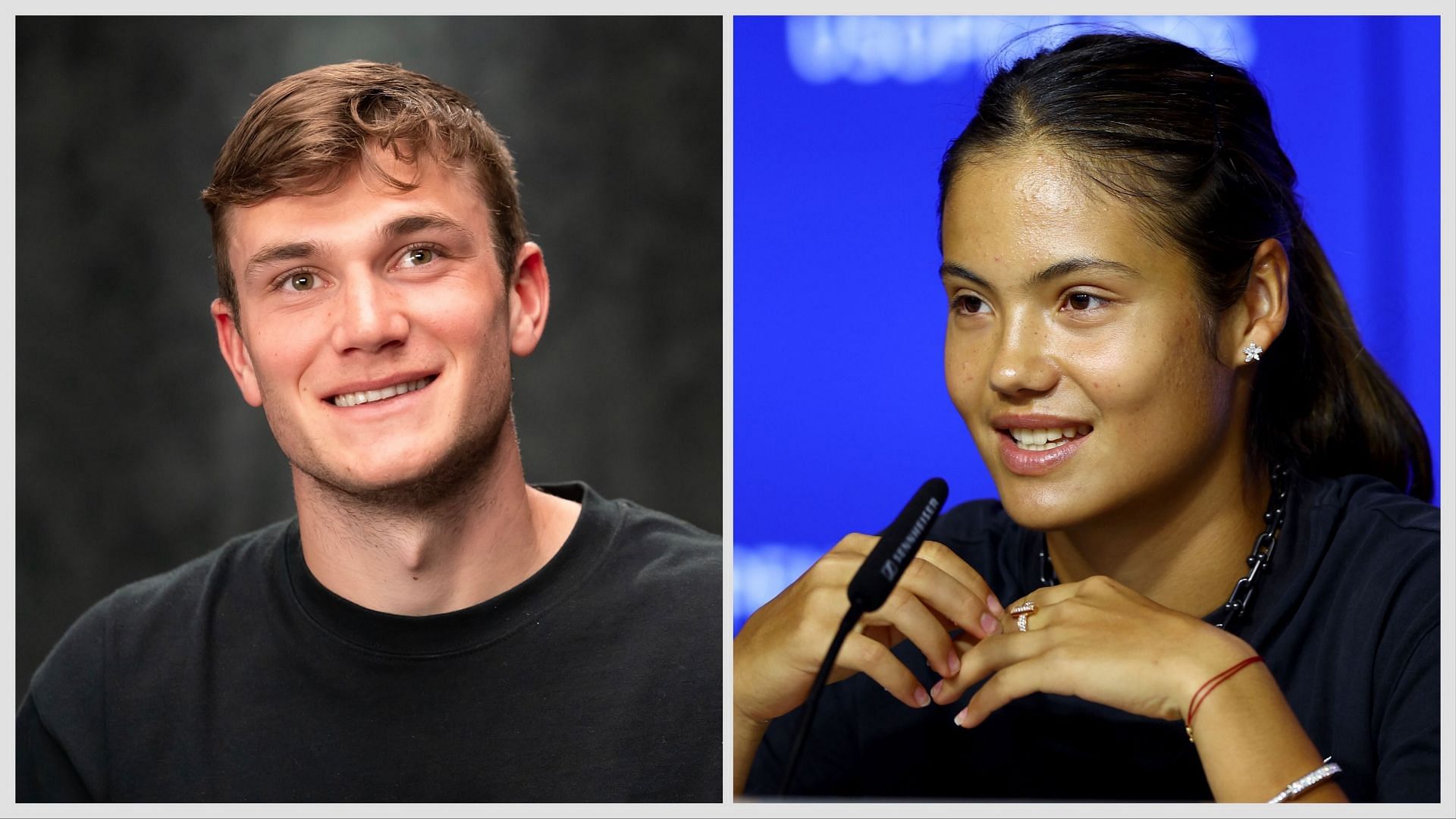 Jack Draper (L) &amp; Emma Raducanu (R) (Source - GETTY)