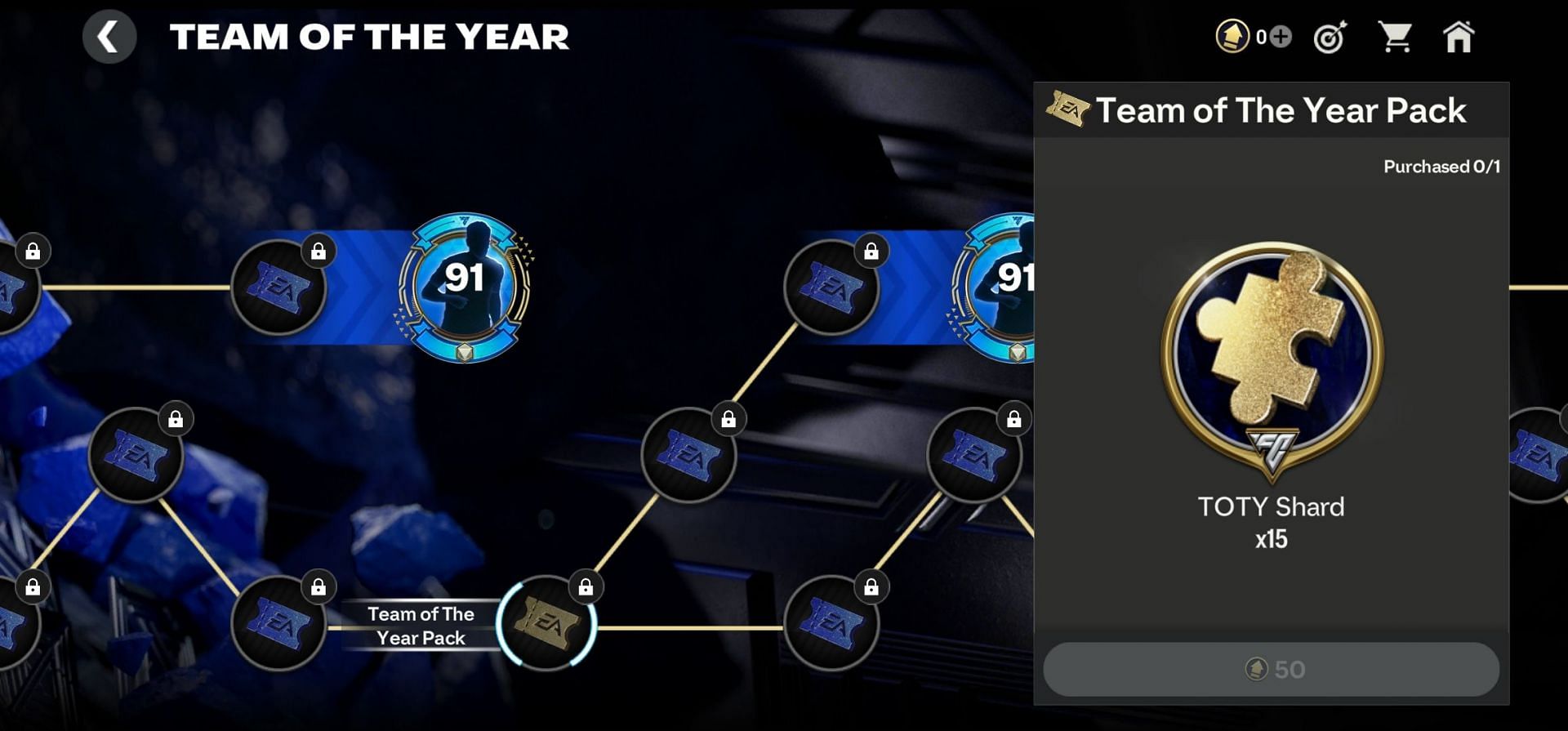 EA FC Mobile TOTY Shards can also be obtained as Nominee B event rewards (Image via EA Sports)