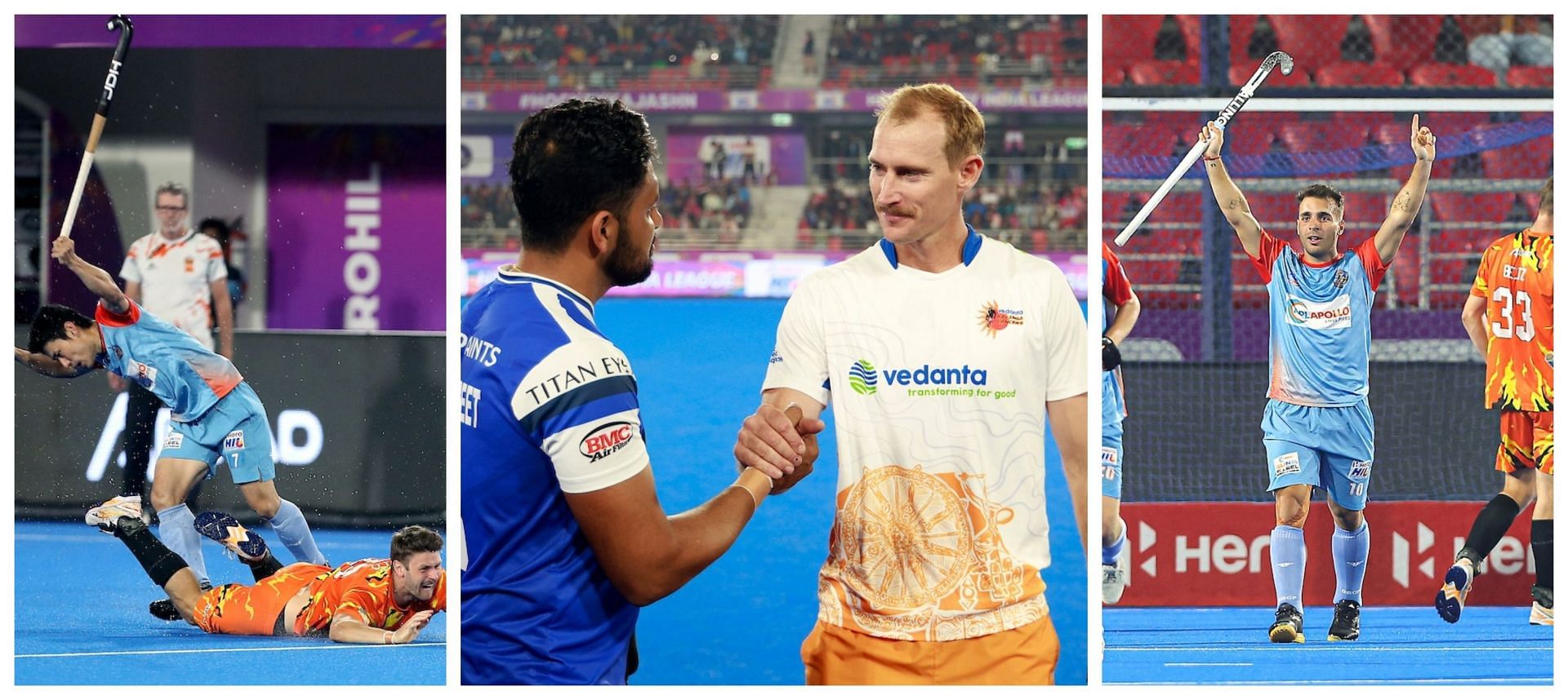 Source:  The Bengal Togers and Soorma HC registered wins on Monday - Source:  Hockey India League