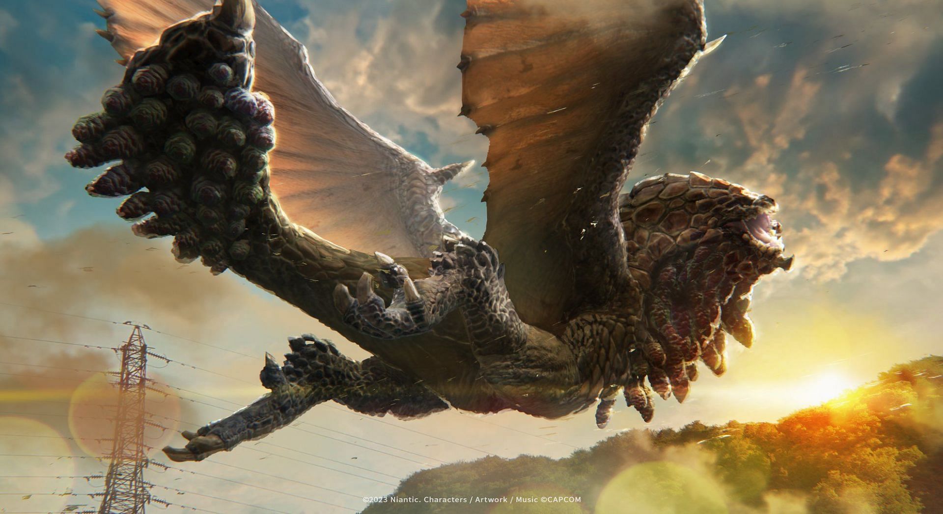 Bazelgeuse is set to arrive in Monster Hunter Now February 2025 season (Image via Niantic)