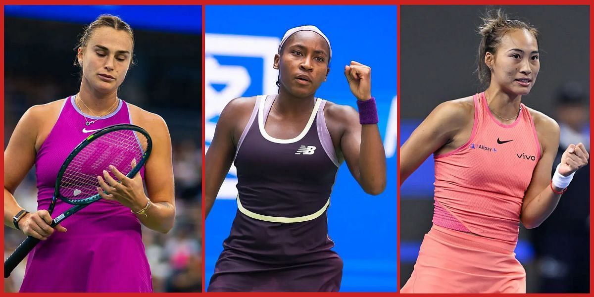 Aryna Sabalenka, Coco Gauff and Zheng Qinwen (Source: Getty)