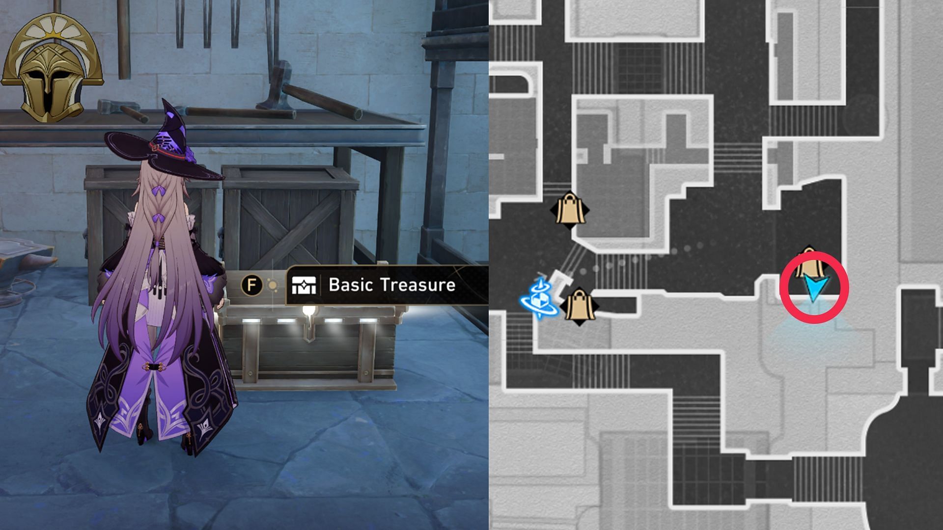 Location of Basic Treasure Chest #25 (Image via HoYoverse)