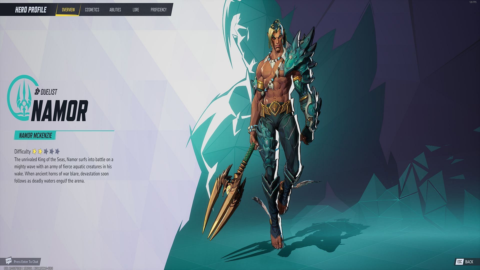 Namor in Marvel Rivals (Image via NetEase Games)