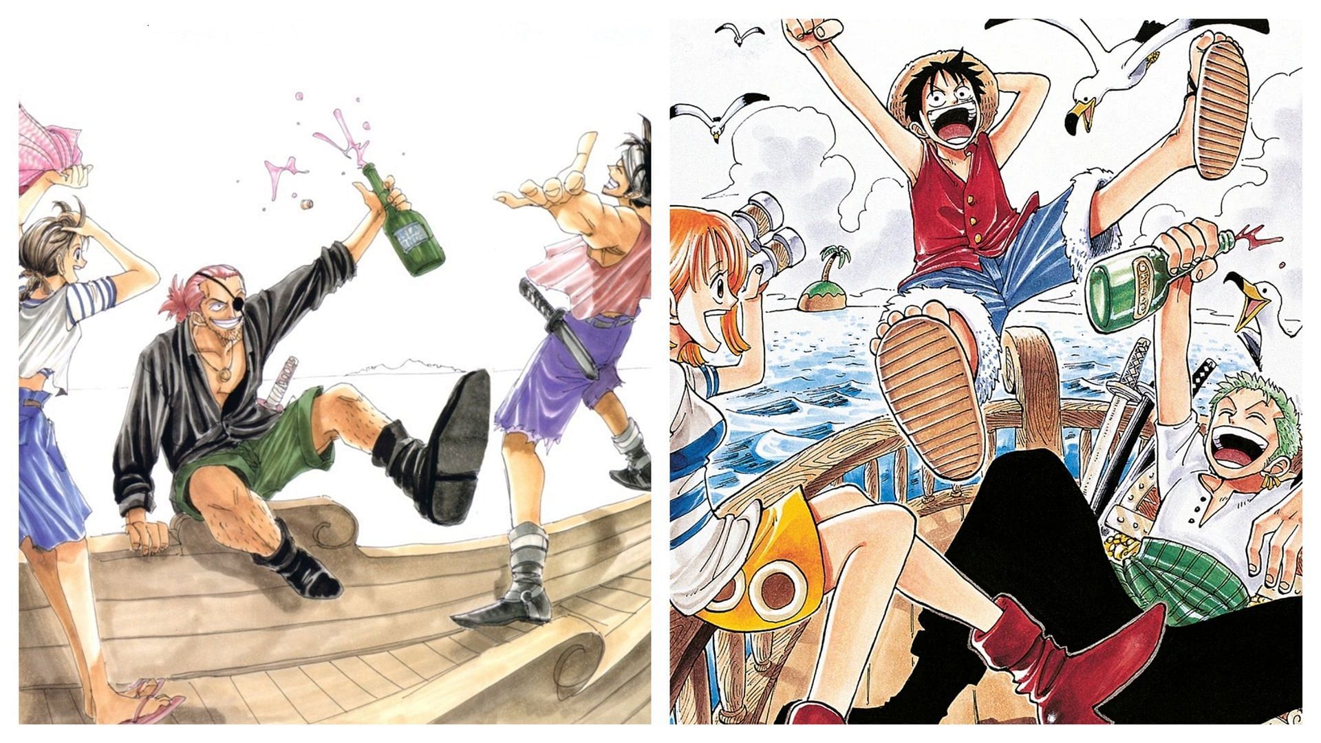 From the original sketch to the full-fledged manga (Image via Shueisha)