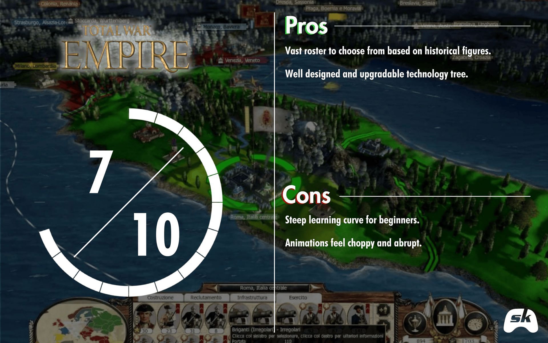 Final Verdict for Total War Empire Mobile port (Image via Sportskeeda)