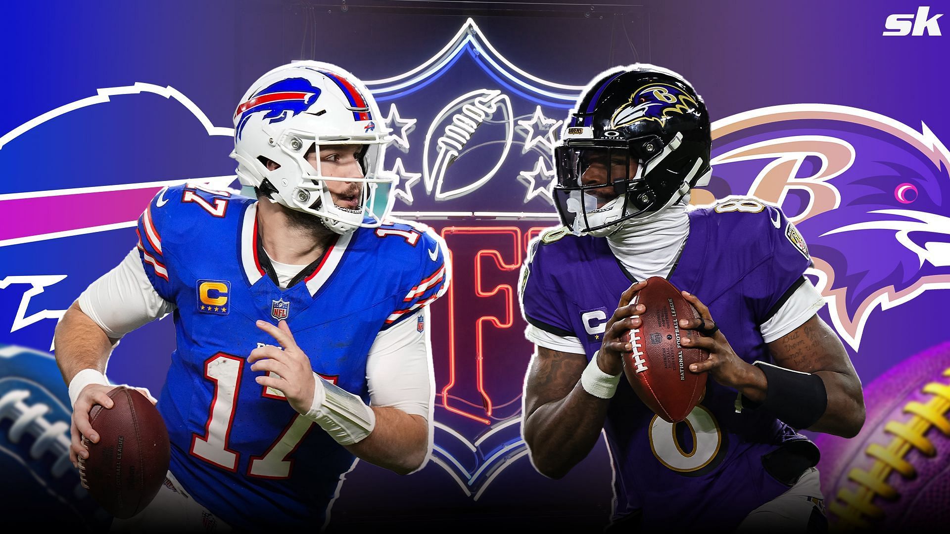 Josh Allen, Lamar Jackson, Bills-Ravens box score