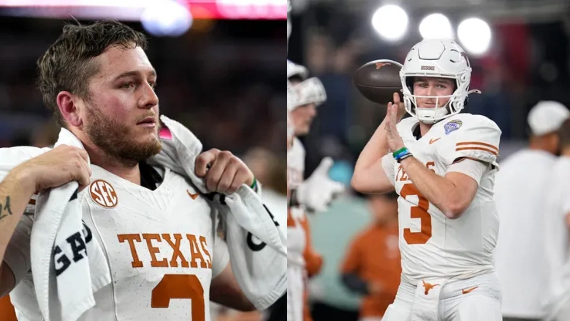 Texas quarterback Quinn Ewers 