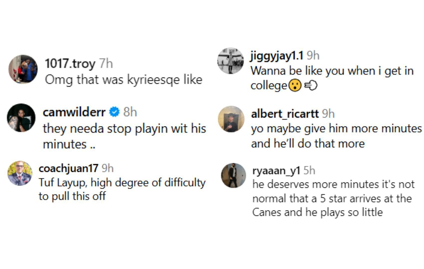 Fans react to Jalil Bethea&#039;s highlight clip against Boston College (Credits: Instagram/@br_hoops)