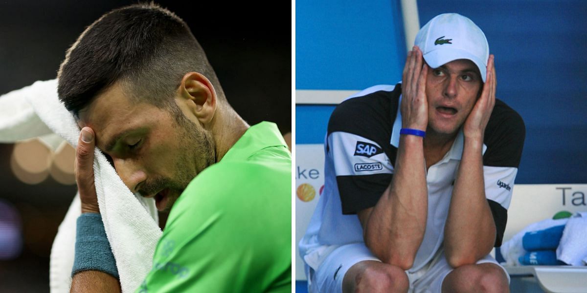 When Novak Djokovic retired at Australian Open against Andy Roddick (Source: Getty)