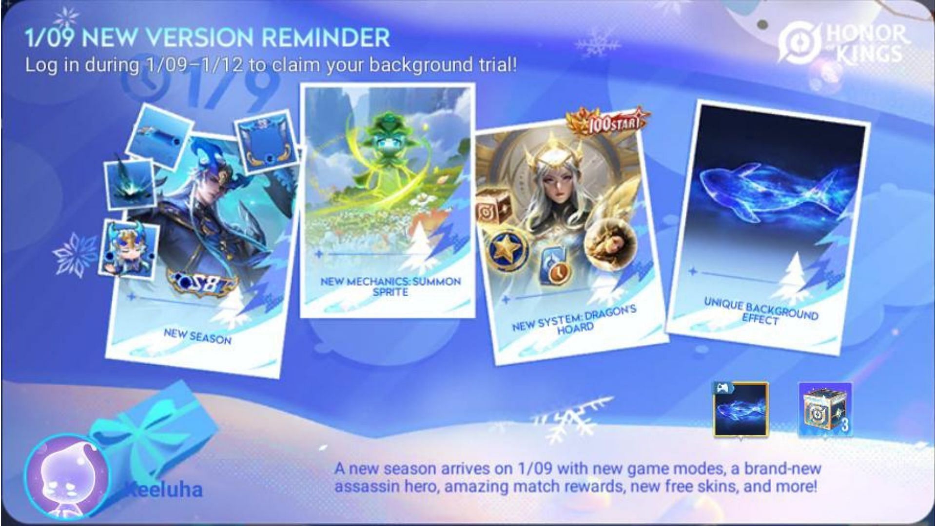 New features in the upcoming Honor of Kings season (Image via Level Infinite)