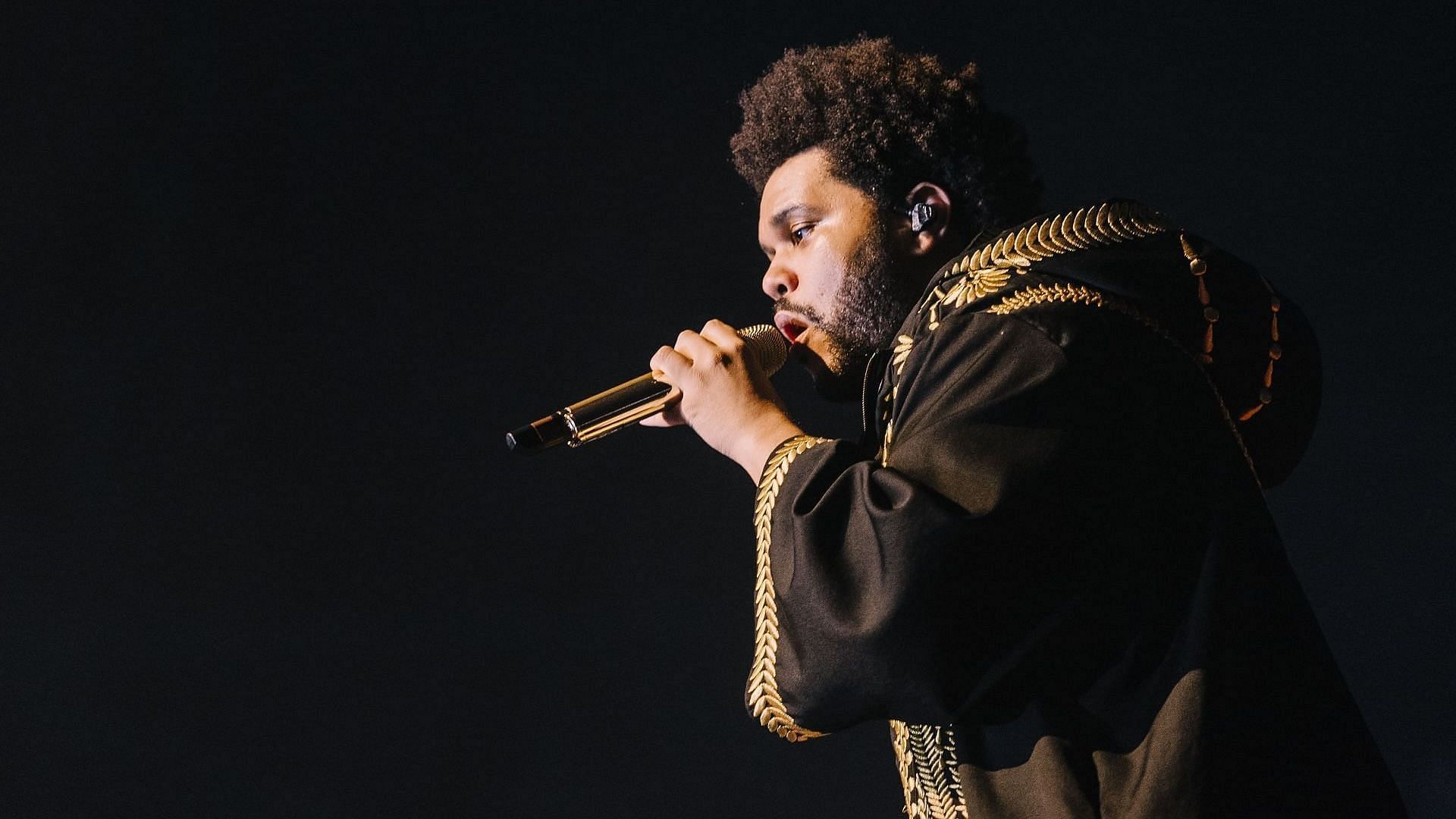 The Weeknd performs at Marvel Stadium on October 05, 2024, in Melbourne, Australia. (Image via Getty/Naomi Rahim)