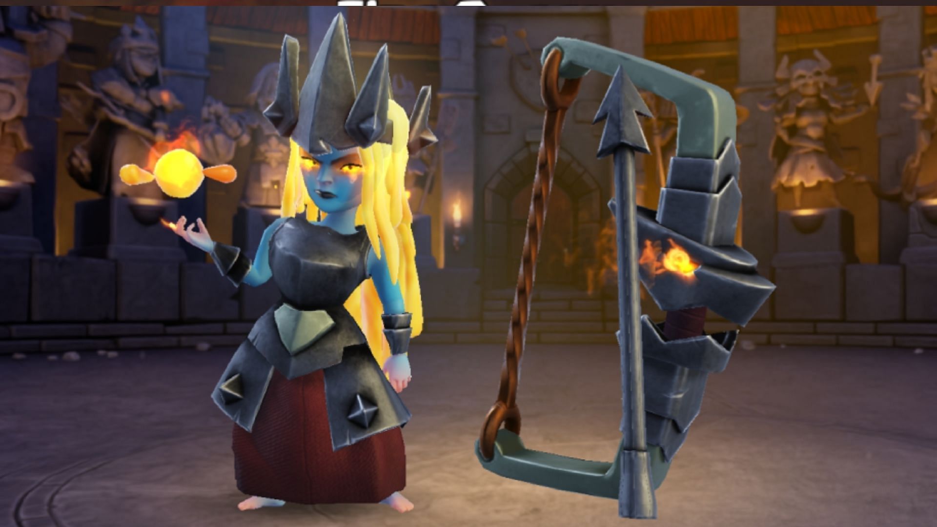 Visual demo of the Fire Queen skin (Image via Supercell)