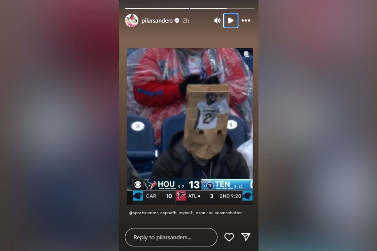 Pilar Sanders reposted the story featuring Tennessee Titans fans supporting Shedeur Sanders to join the team. (Credits: IG/@pilarsanders)