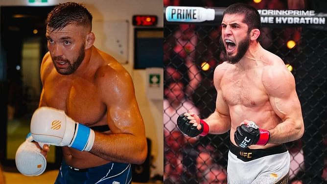Dricus du Plessis issues brutal two-word reaction to Islam Makhachev's middleweight aspirations