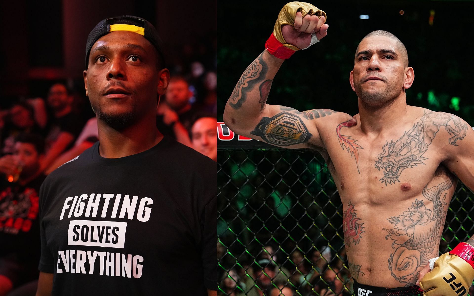 Jamahal Hill reacts to fans mocking him with Alex Pereira knockout. [Images courtesy: Getty]