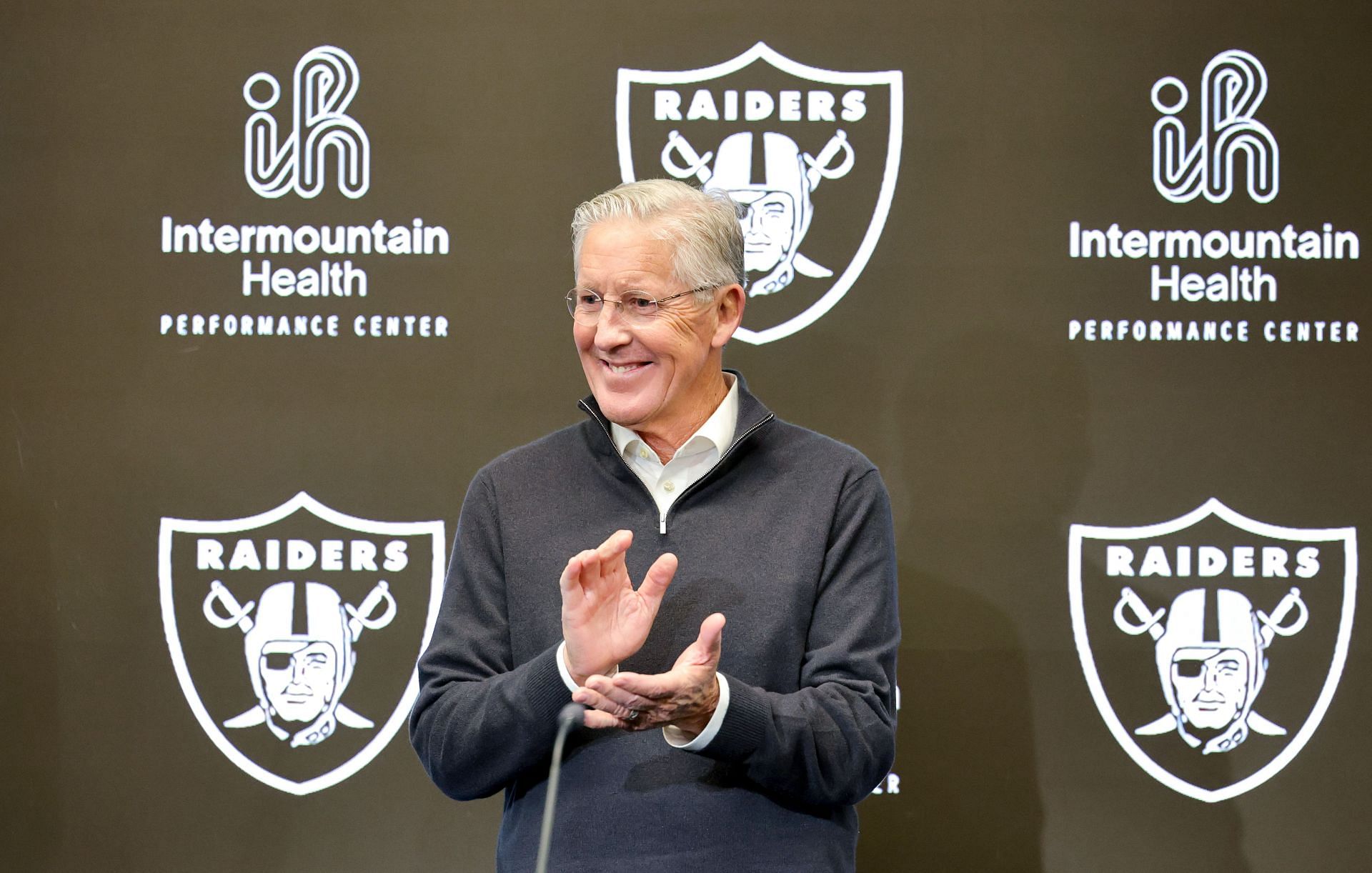 Las Vegas Raiders Introduce Pete Carroll&nbsp;As Head Coach, John Spytek&nbsp;As General Manager - Source: Getty