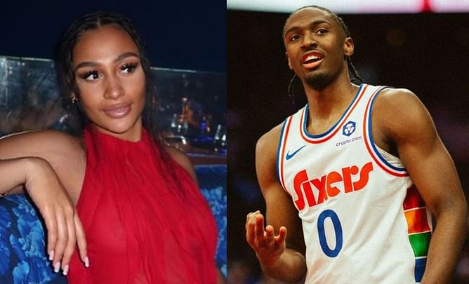 Tyrese Maxey's GF Myra Gordon drops sweet 3-word response to Sixers star's special courtside gesture after torching Lakers