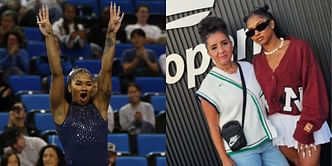 Jordan Chiles' mother Gina sends one-word reaction as the Olympian unveils latest leotard collection