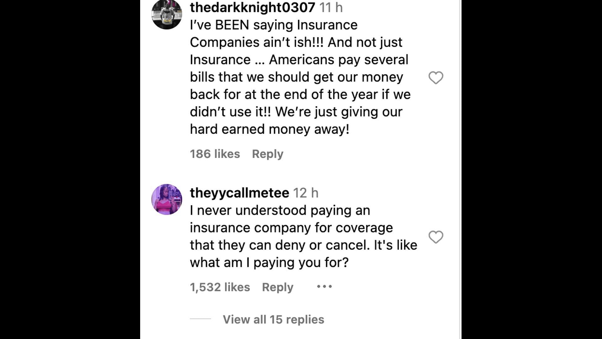 X users react to Tyler Perry&#039;s post about insurance companies canceling policies amidst the LA wildfires. (Image via Instagram)