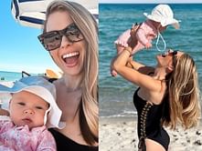 Marco Andretti's fiance Billie Jo Powers shares adorable photos enjoying beach getaway with daughter