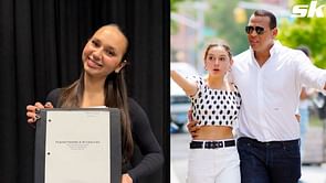 Alex Rodriguez's daughter Natasha delivers impressive singing performance on the piano on New Year