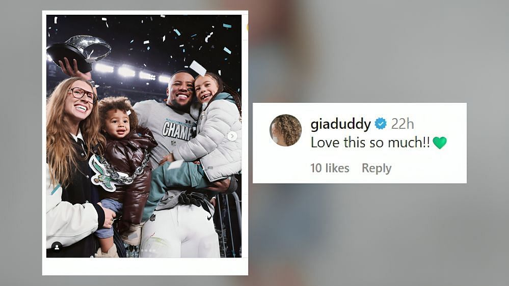 Will Levis&#039;s ex-GF has a 4-word reaction to Saquon Barkley celebrating NFC title win with girlfriend Anna Congdon (Image Source: Congdon/IG)