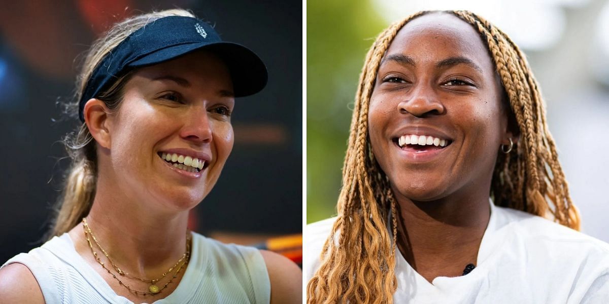 Collins (L), Gauff (R), Source: Getty