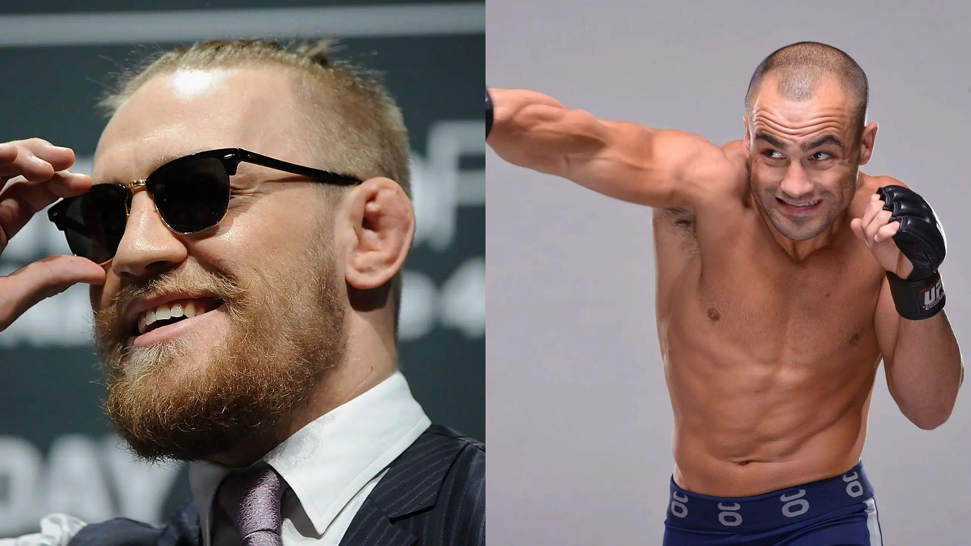 Conor McGregor (left) has reacted to Eddie Alvarez