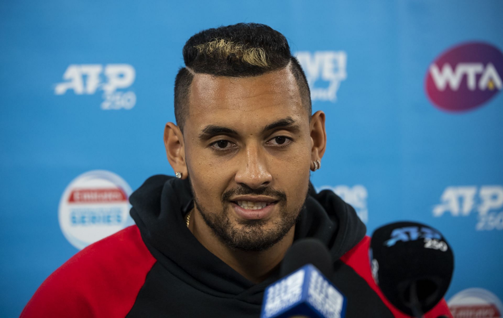 Nick Kyrgios at the Brisbane International Press Conference - Source: Getty