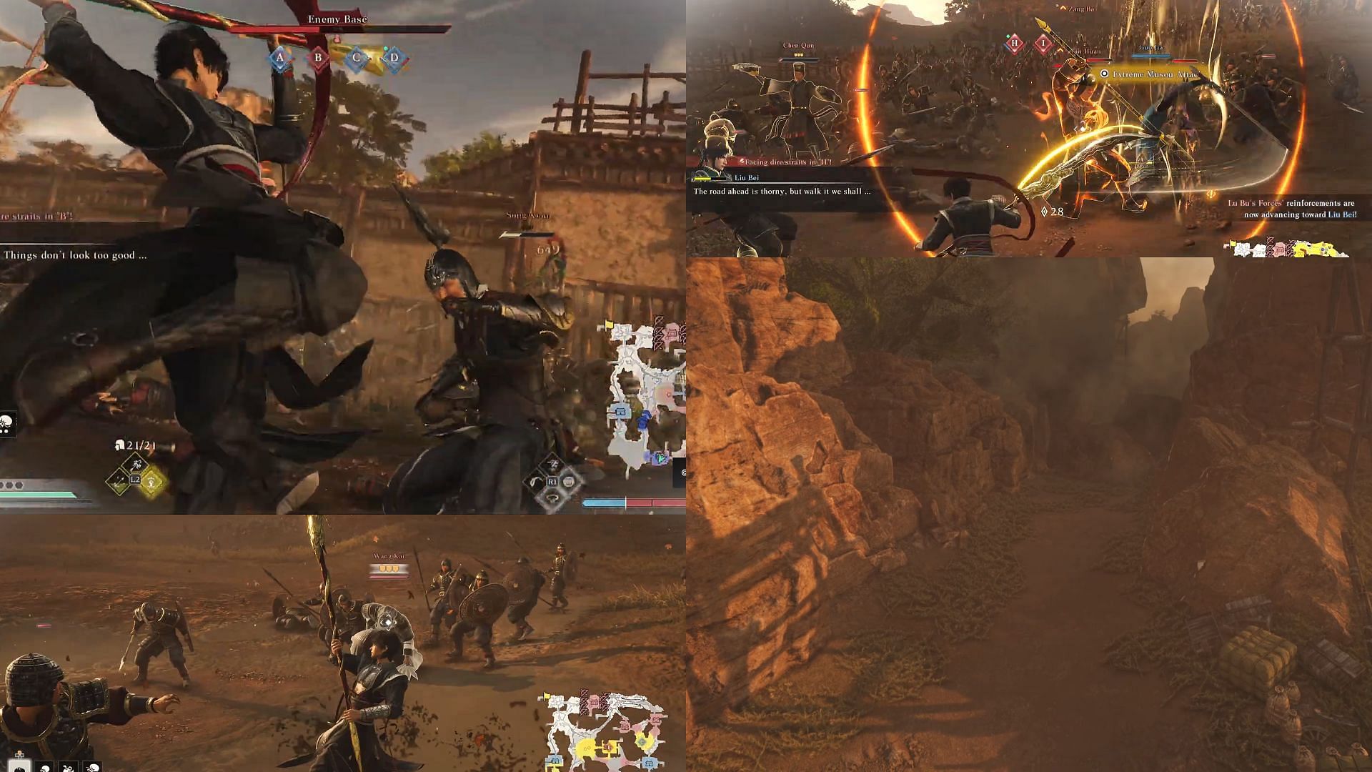 Glimpses from Escape from Xiaopei in Dynasty Warriors Origins (Image via Koei Tecmo)