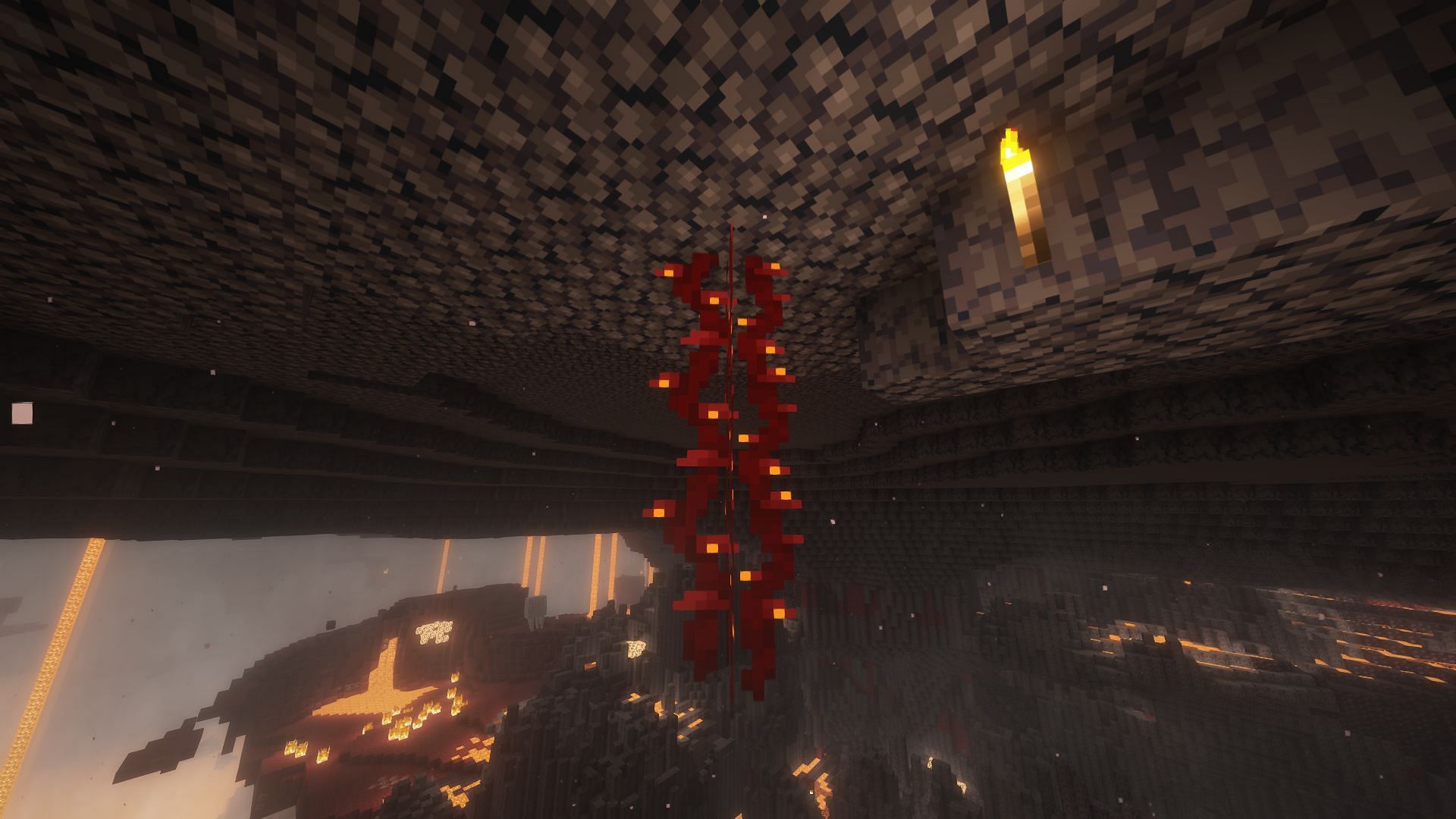 Weeping vines grow in Crimson Forest only (Image via Mojang Studios)