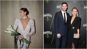 Denny Hamlin’s fiancé Jordan drops two-word reaction on Ryan Blaney’s wife Gianna’s showstopping ‘dream’ dress revelation
