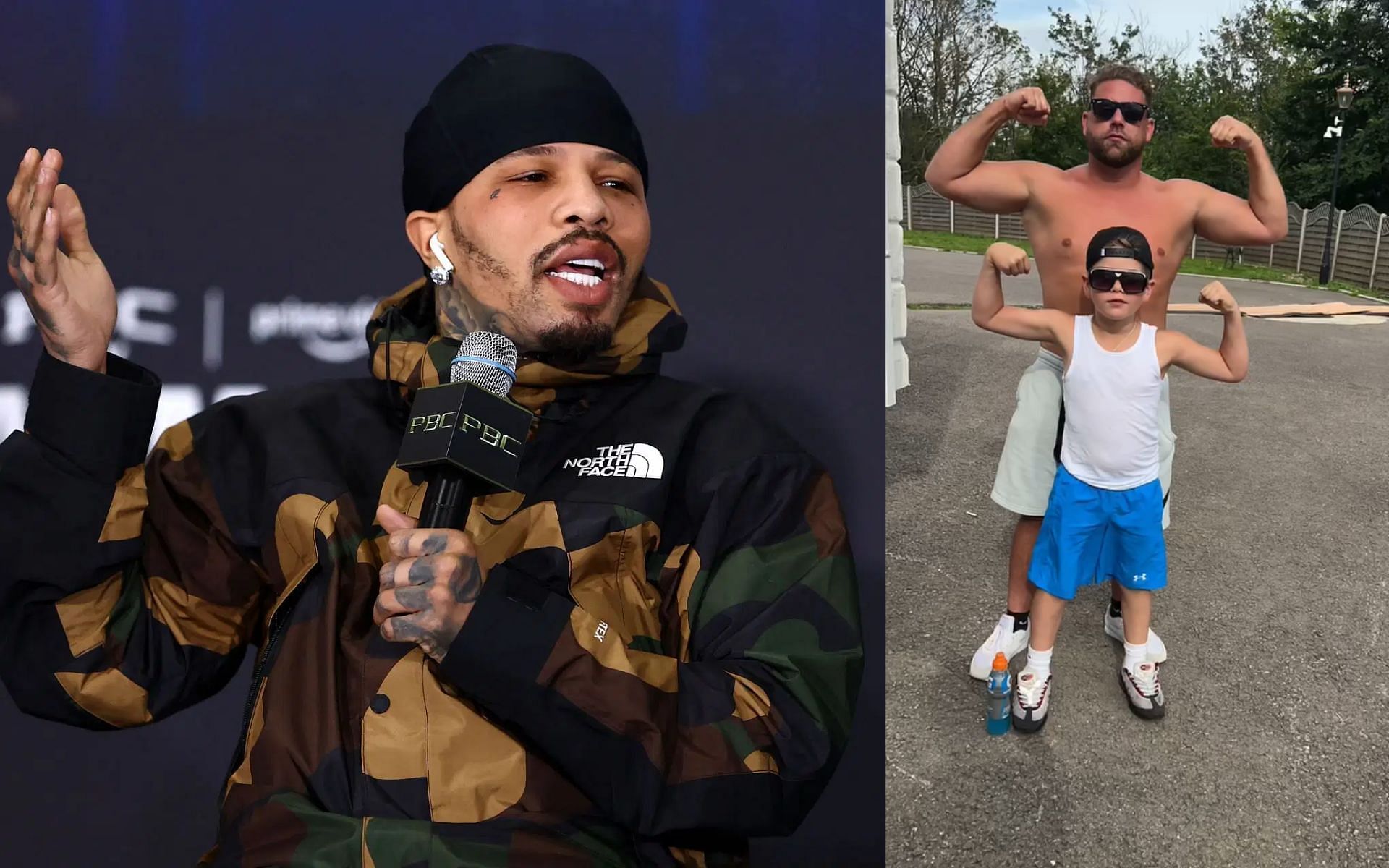 Gervonta Davis (left) takes aim at Billy Joe Saunders (right) for his lack of disciplined parenting [Images courtesy: Getty Images, @billyjoesaunders on Instagram]