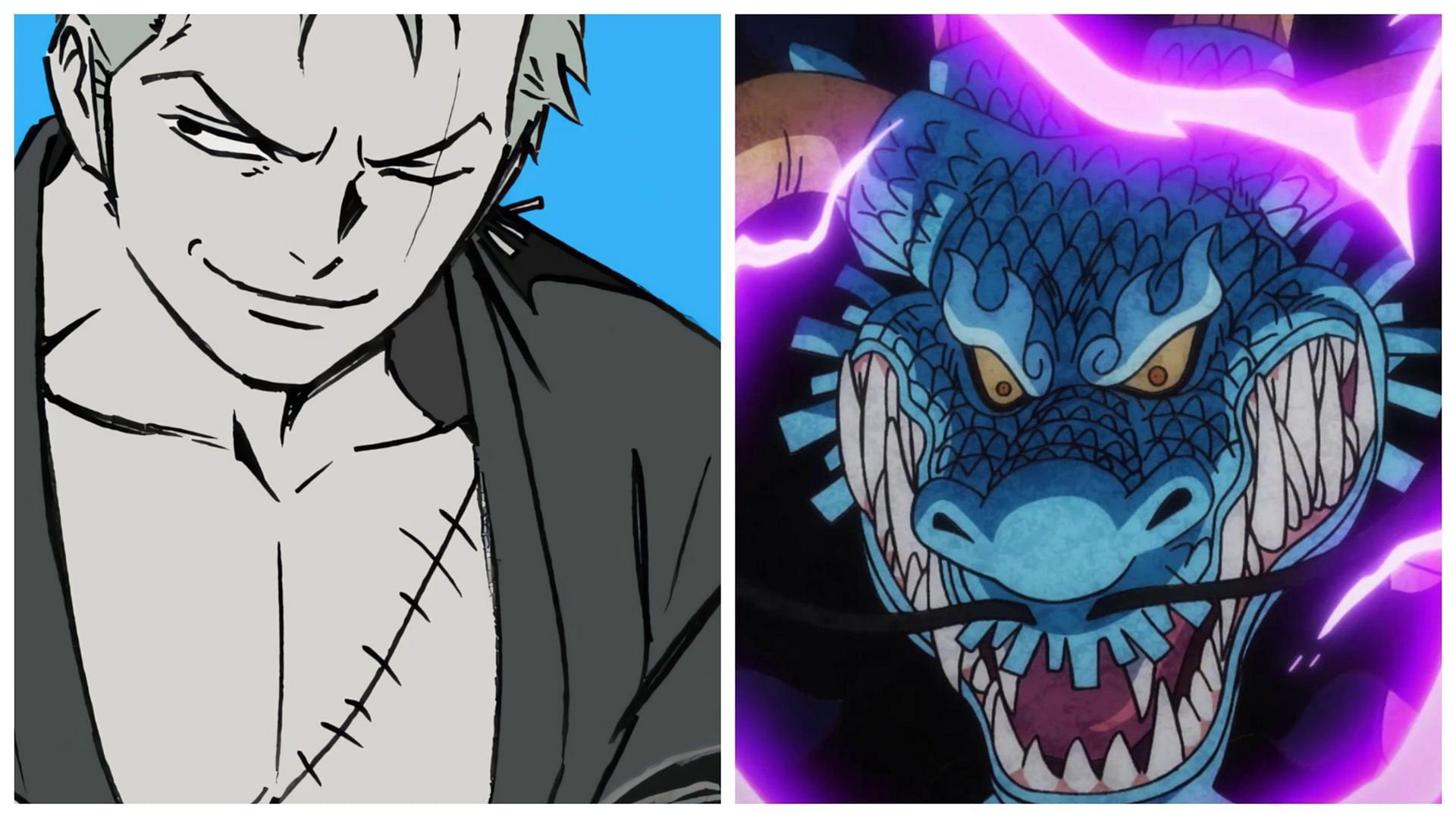 Zoro and the Fish-Fish Fruit Model: Azure Dragon (Image via Toei Animation)