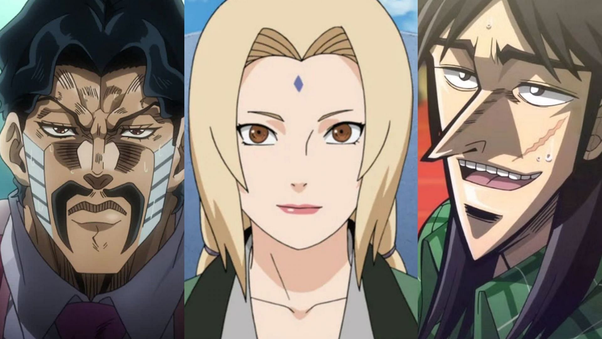 Gambling anime characters (Image via David Production, Pierrot, Madhouse)