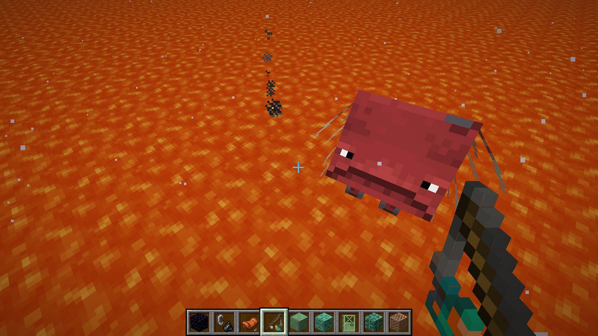 Striders are easily found in the Nether (Image via Mojang Studios)