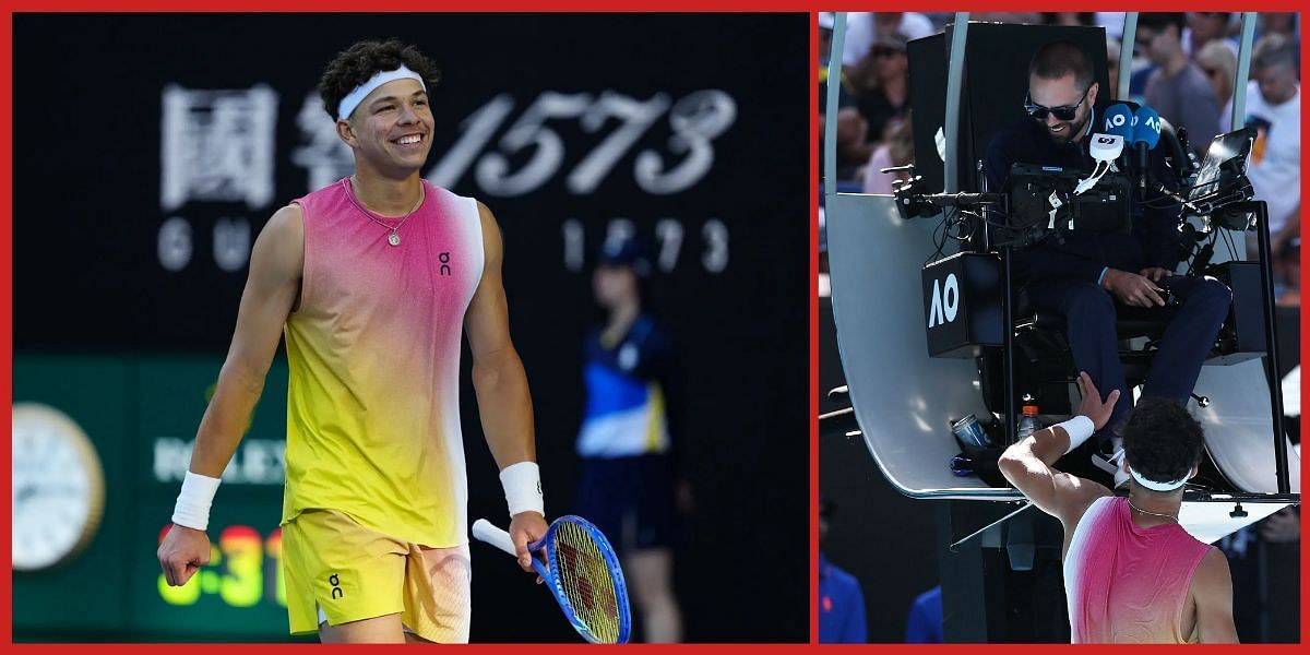 Ben Shelton at the Australian Open (Source: Getty)