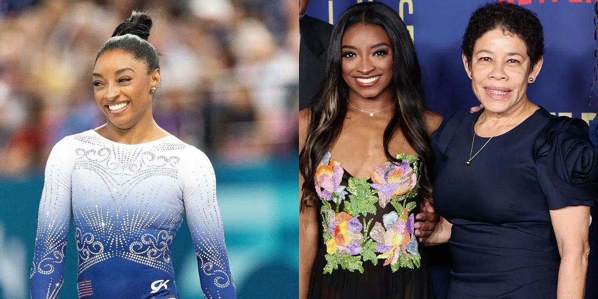 Simone Biles was adopted by Ronald and Nellie Biles. (Images by Getty)