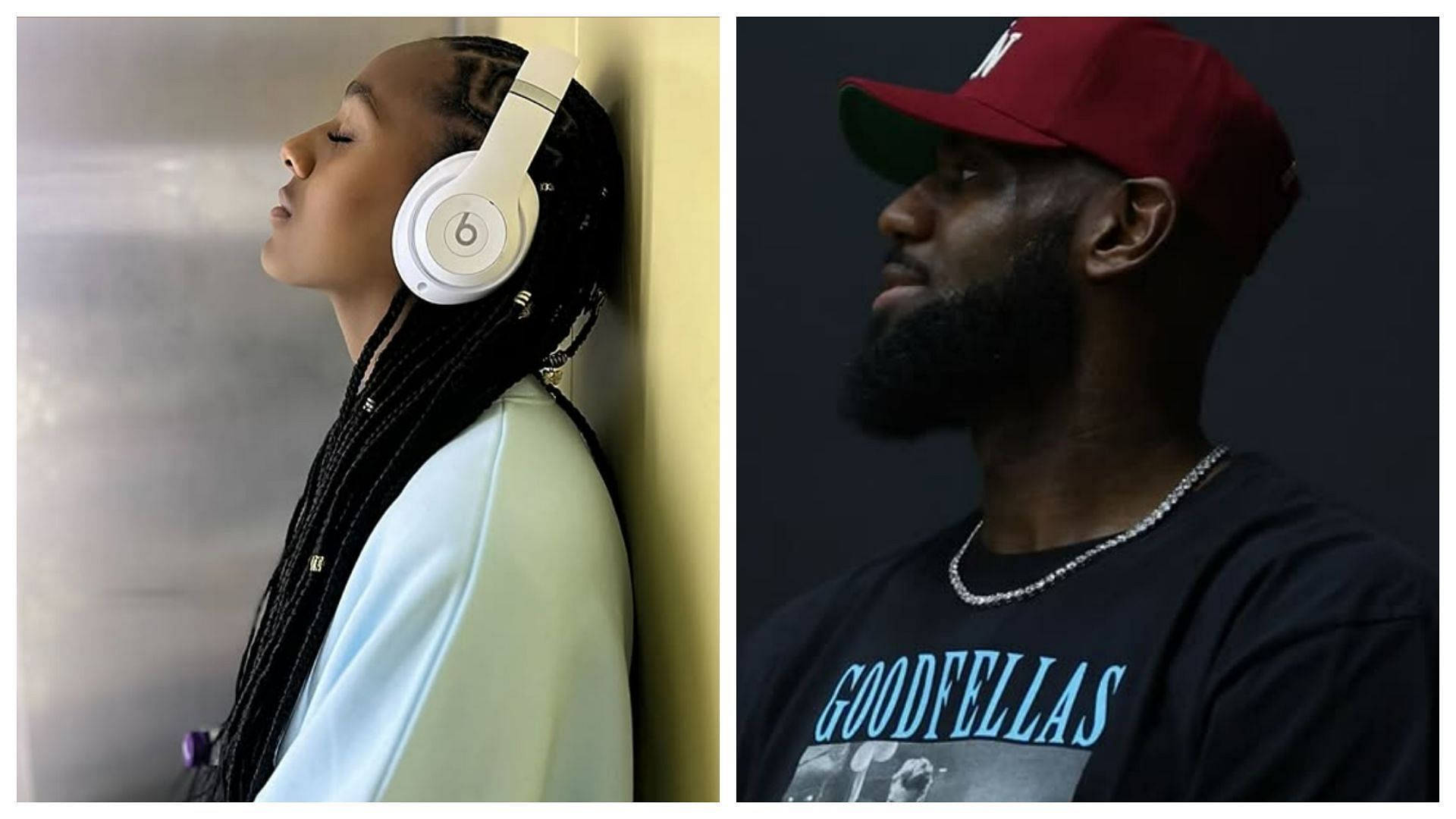 Hamiley Arenas and LeBron James (Image Sources: IG.com/lauramgovan | IG.com/kingjames ) 