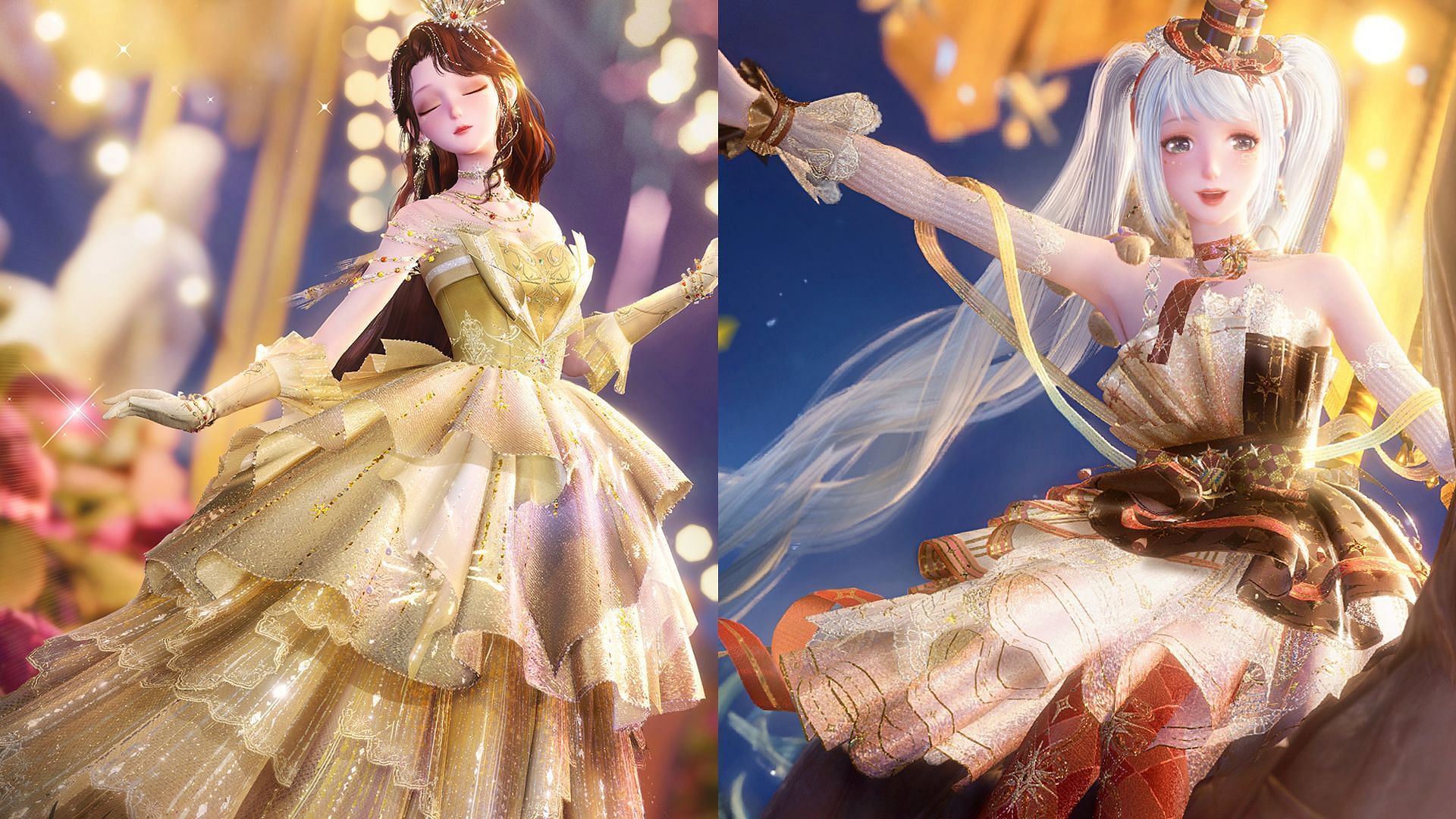 Stardust Flare and Dance Till Dawn outfits (Image via Infold Games)