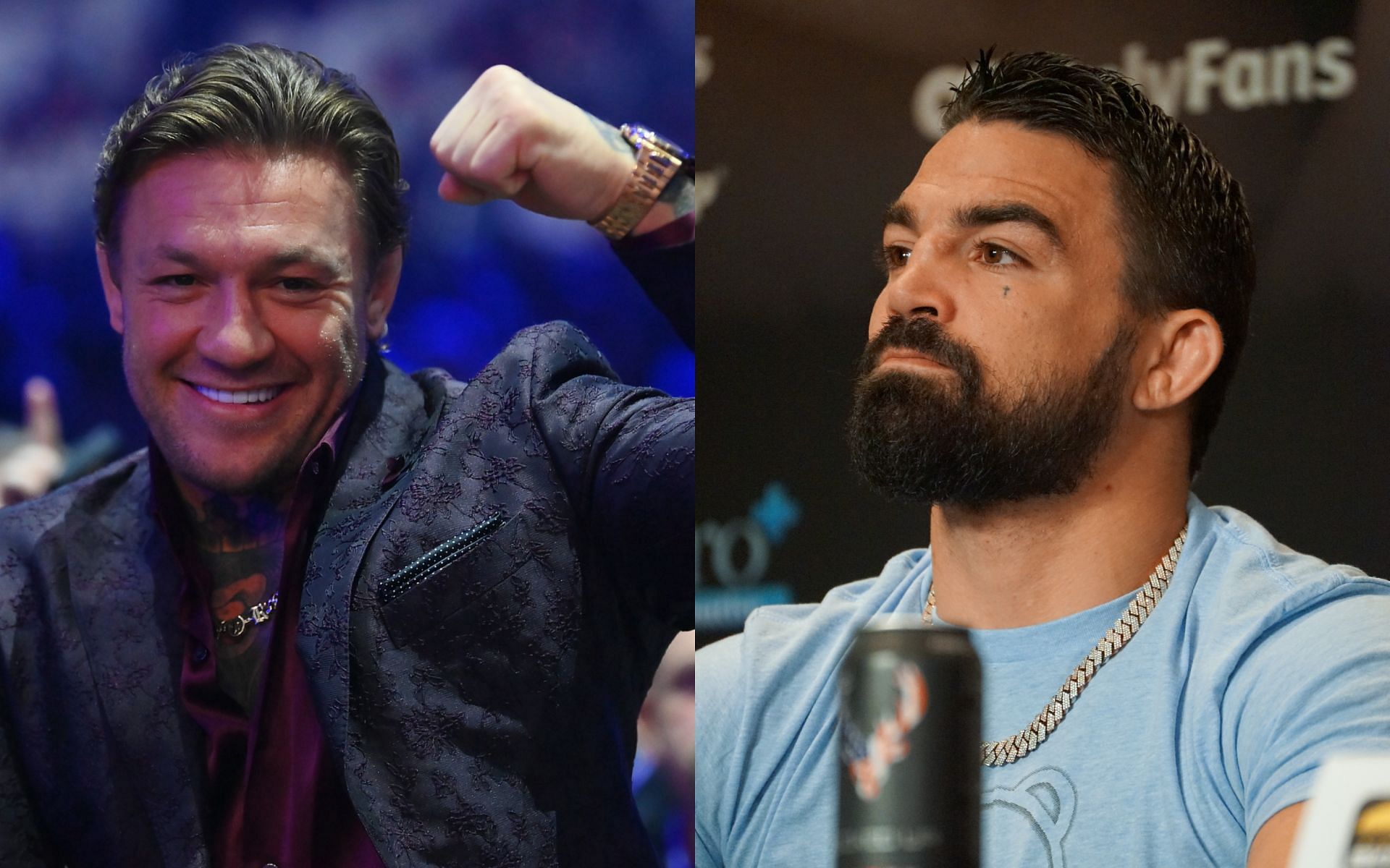 Mike Perry (right) being forced to accept smaller purse after Conor McGregor (left) 