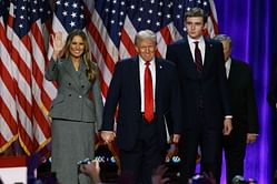 "He has his dads humor!" — Netizens react to Barron Trump's "listening to the crowd" gesture after Trump recognizes him during the inauguration