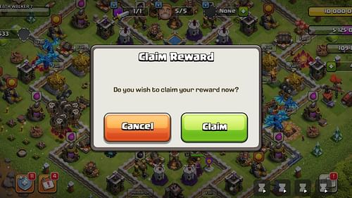 Click on 'Claim' to get the snack (Image via Supercell)