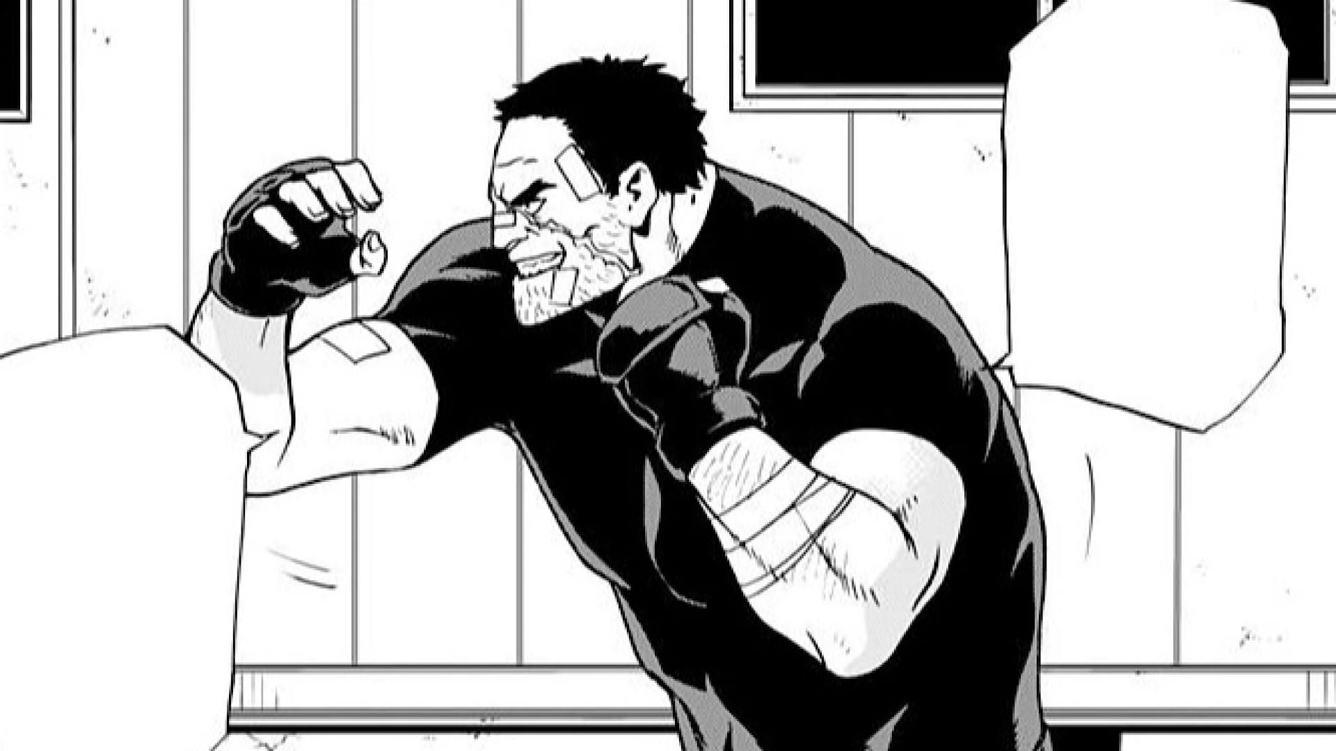 Knuckleduster without his mask (Image via Shueisha)