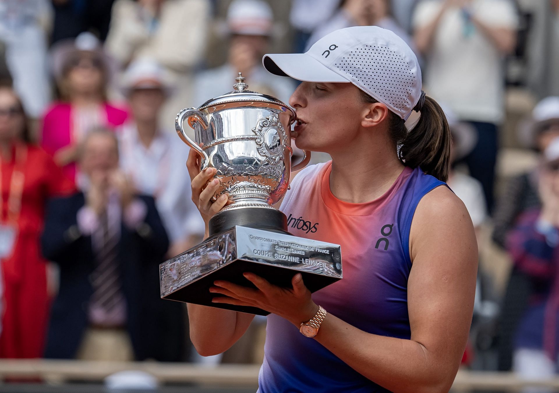 Iga Swiatek winning the 2024 French Open - Source: Getty