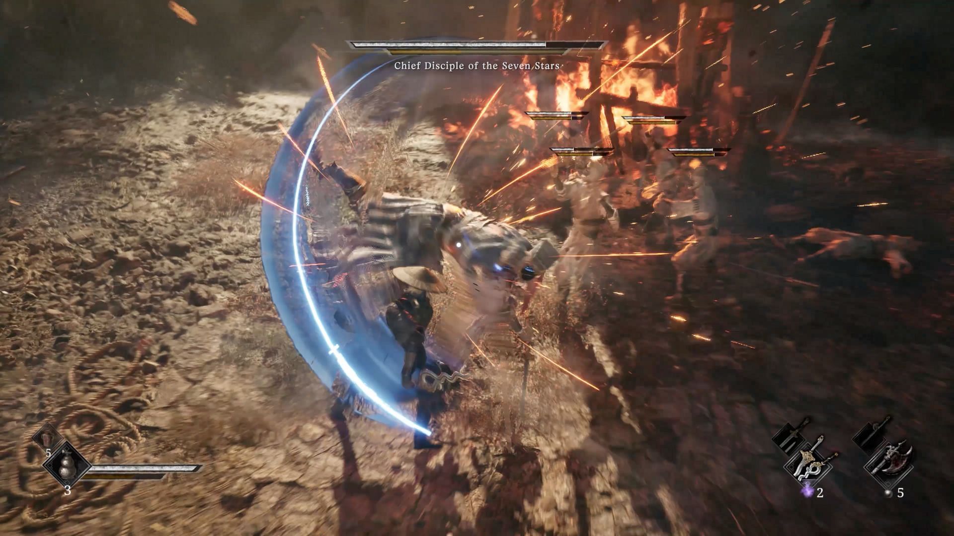 Combat glimpse from the new Phantom Blade Zero gameplay trailer (Image via S-GAME)