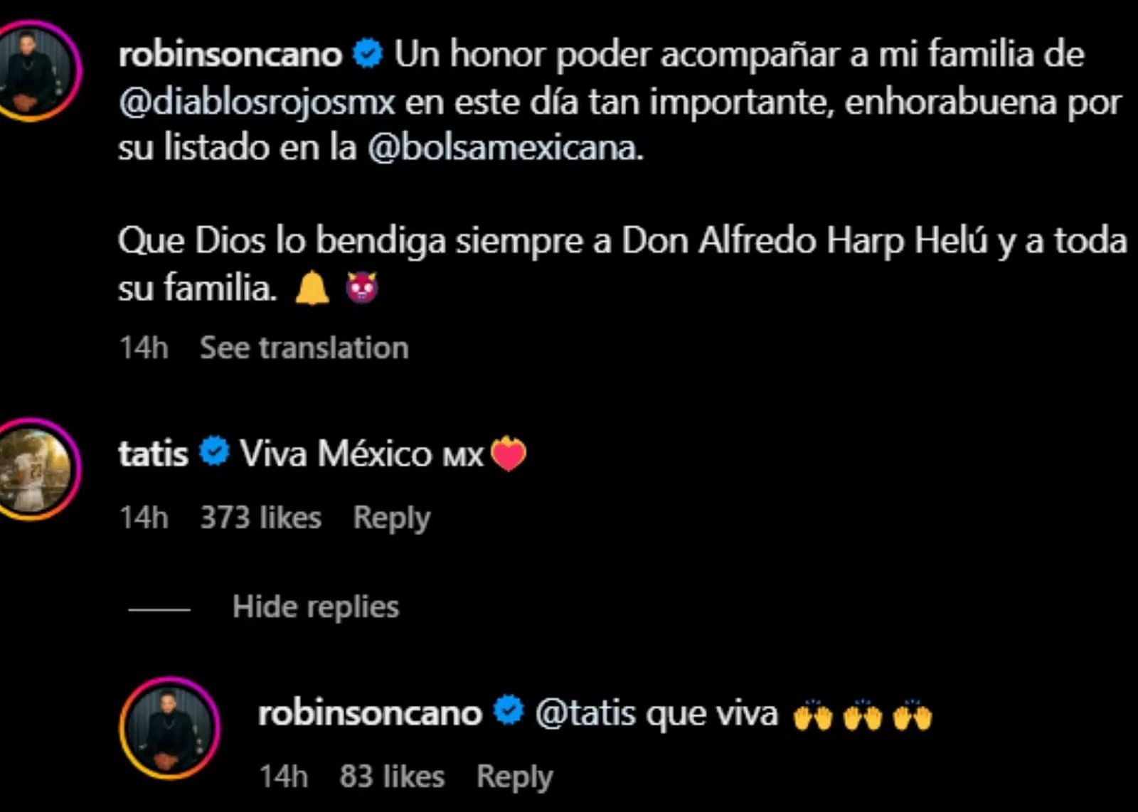 Fernando Tatis Jr. and Robinson Cano&#039;s comments. 