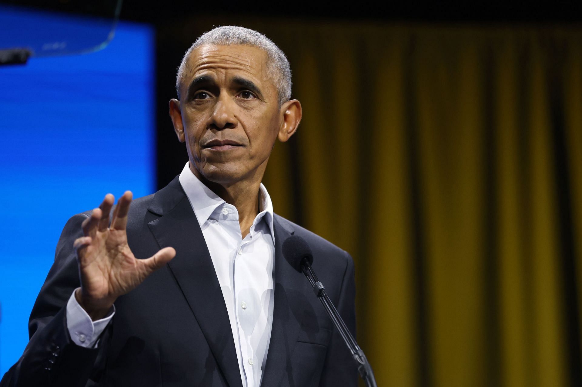 Barack Obama Speaks At His Foundation