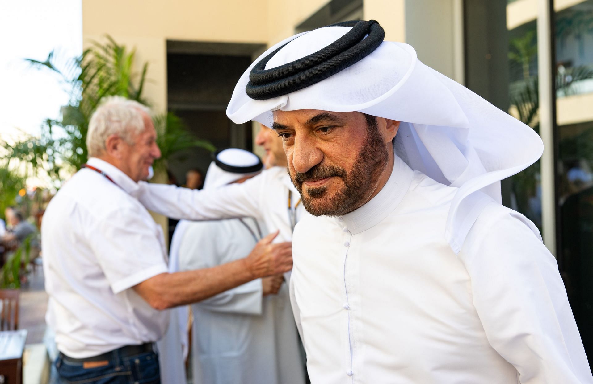 FIA President Mohammad Ben Sulayem walks in the paddock during the F1 Grand Prix of Abu Dhabi at Yas Marina Circuit - Source: Getty